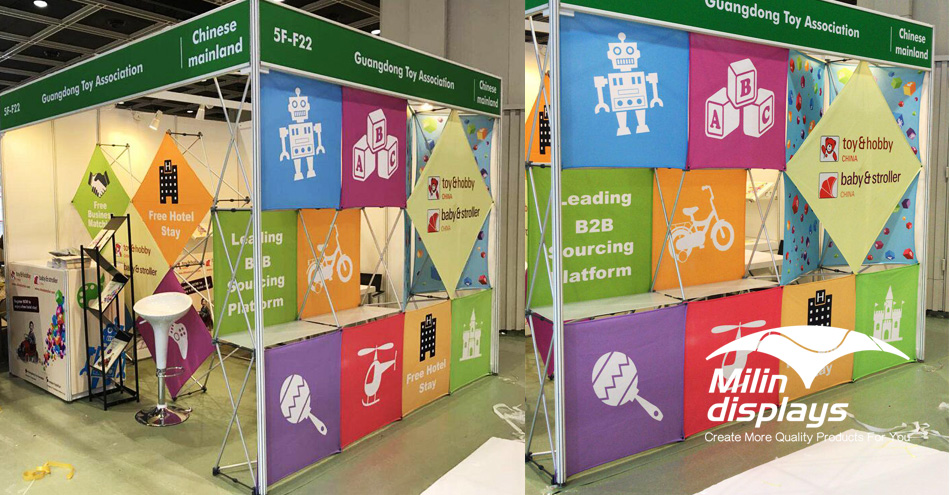 3D Snap Floor Display; Tension Fabric Displays; Trade Show Displays/Backdrops; backdrop stand.
