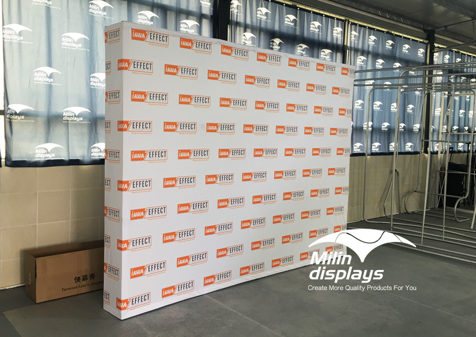 Pop Up Display，Tension Fabric Displays, Trade Show Displays/Backdrops, backdrop stand.